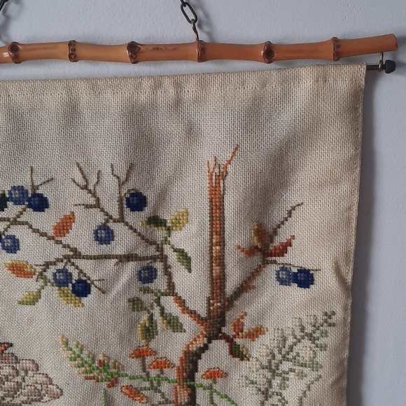 Sold on Depop Vintage cross stitch mushroom wall - Picture 3 of 11